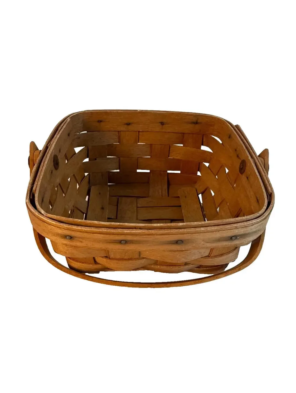 1991 Longaberger Small Berry Basket w/Swinging Handle 6.5